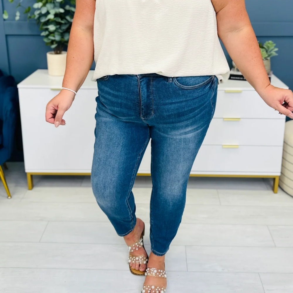 EUC Judy Blue Triple Play tummy control skinny jeans size 11